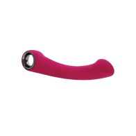 Vibrador Evolved Pleasure Curve para Punto G Burdeos