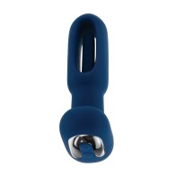 Evolved The Flapper Vibrador y Estimulador Clitorial Control Remoto Azul