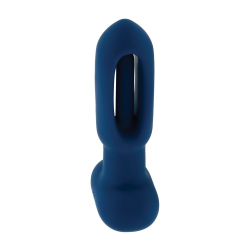 Evolved The Flapper Vibrador y Estimulador Clitorial Control Remoto Azul