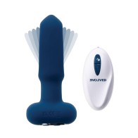 Evolved The Flapper Remote Controlled Clit Tickler and Vibrator Blue