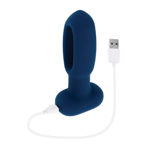 Evolved The Flapper Vibrador y Estimulador Clitorial Control Remoto Azul