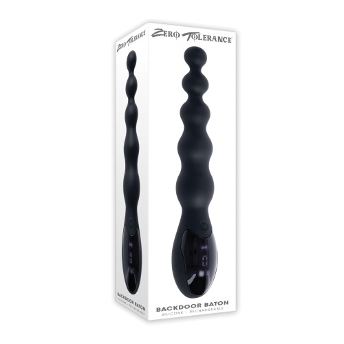 Vibrador Anal Beaded Baton Backdoor - Negro