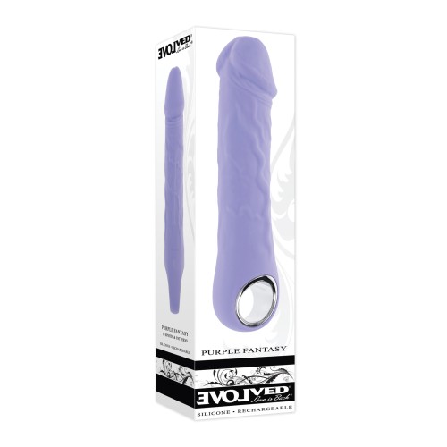 Evolved Purple Fantasy Realistic Vibrator - Purple