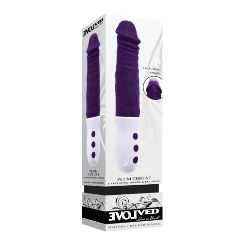 Evolved Plum Thrust Vibrador Realista Púrpura