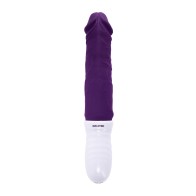 Evolved Plum Thrust Realistic Shaft Vibrator Purple