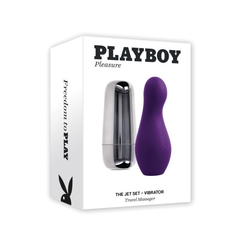 Playboy Pleasure Jet Set Vibrator Acai Silver