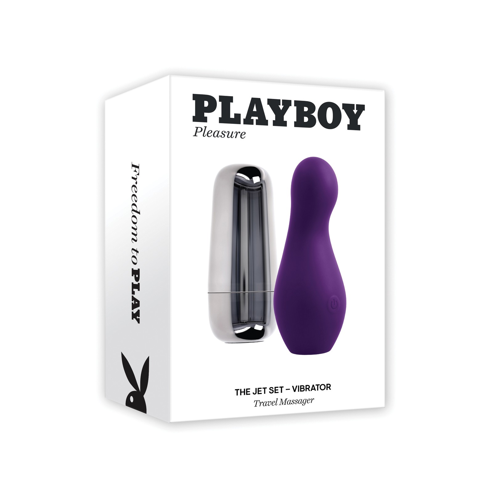 Playboy Pleasure Jet Set Vibrator Acai Silver