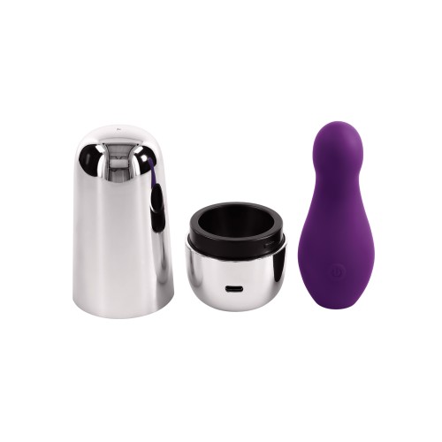 Playboy Pleasure Jet Set Vibrator Acai Silver