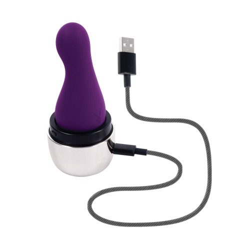 Vibrador Playboy Pleasure Jet Set - Acai/Icono Plata