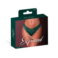 Evermore Split Crotch Panty - Emerald L/XL