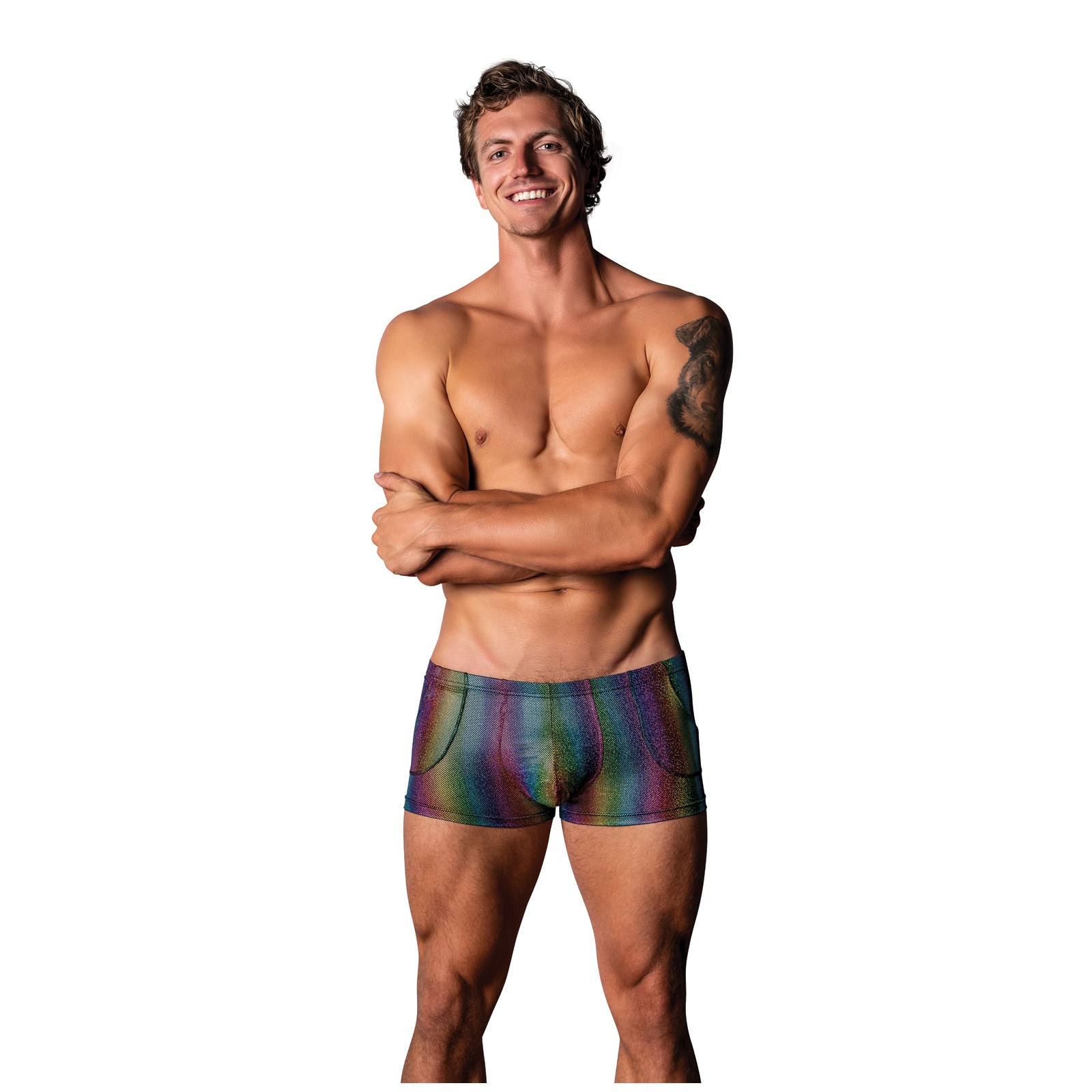 Shorts Pocket Rainbow Pack & Play para Hombres