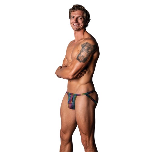 Pack Play Jock Condom Pocket Rainbow L/XL