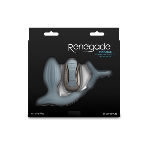 Renegade Pinnacle Cock Ring Gyrating Prostate Massager Gray