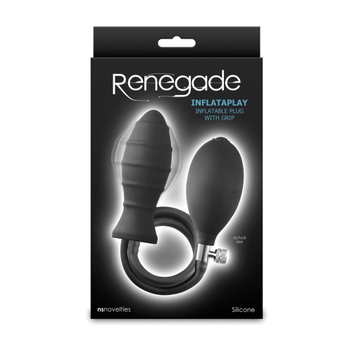 Plug Anal Inflable Renegade Inflataplay Negro