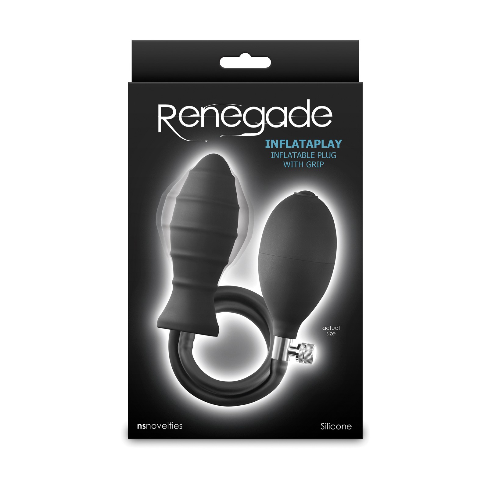 Plug Anal Inflable Renegade Inflataplay Negro