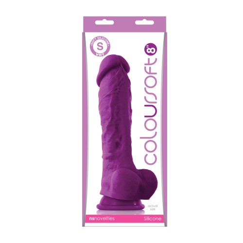 ColourSoft 8" Soft Dildo for Comfortable Pleasure