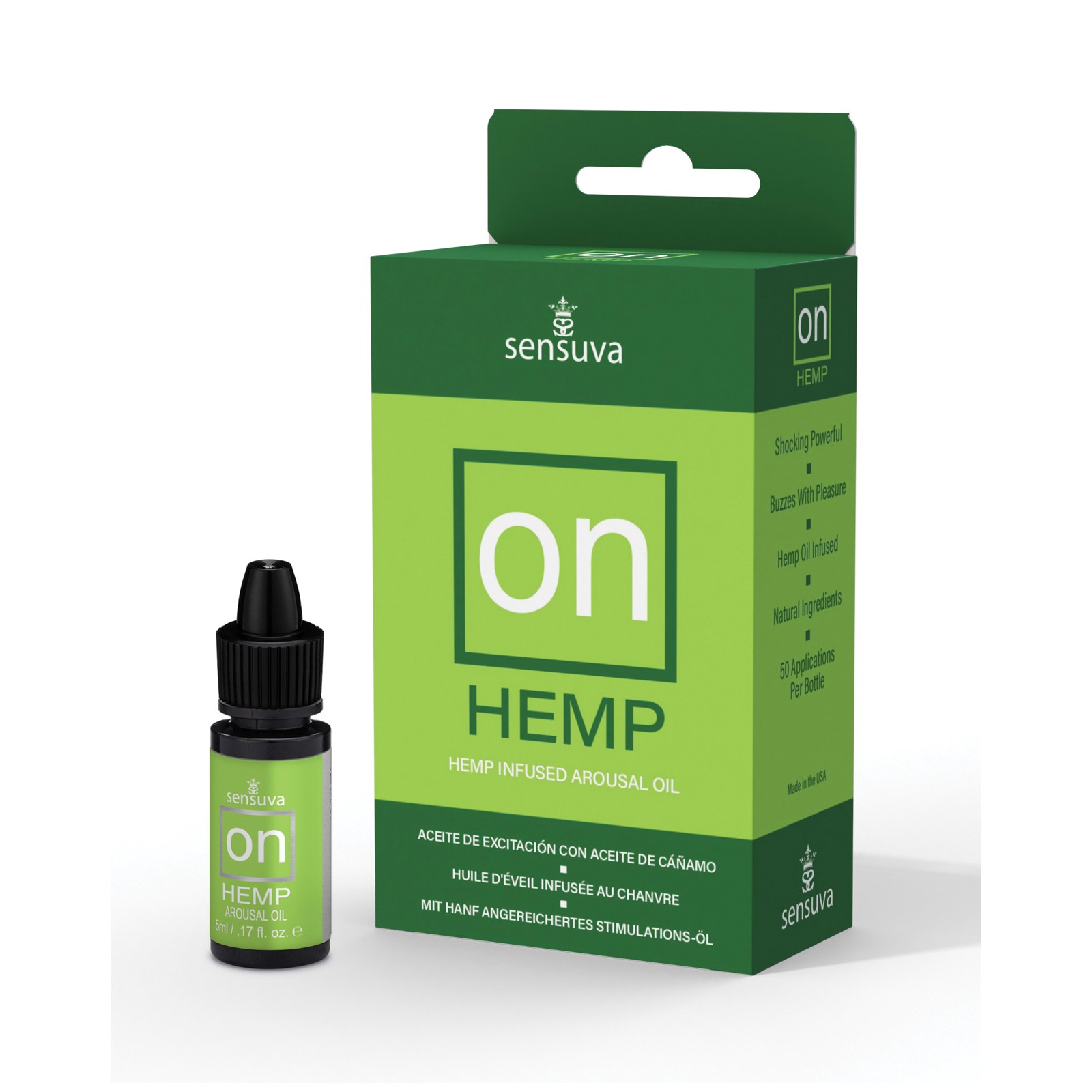 Aceite de Estimulación ON Hemp - 5 ml Caja Mediana