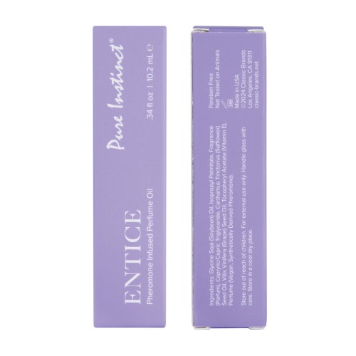 Pure Instinct Pheromone Perfume Oil Roll On Entice 10.2ml