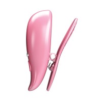 Pretty Love Nipple Clamps with Vibration - Pink