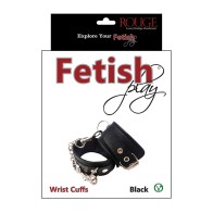 Rouge Fetish Vegan Leather Wrist Cuffs