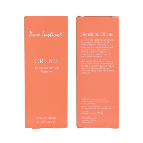 Perfume de Pheromonas Pure Instinct Crush - Spray de 9.2 ml