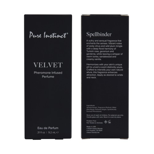 Perfume de Feromonas Pure Instinct Velvet - Spray de 9.2 ml