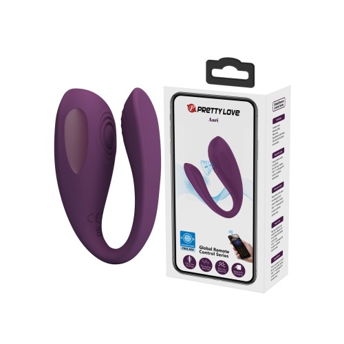 Pretty Love Aari Thumping Dual Vibrator - Purple