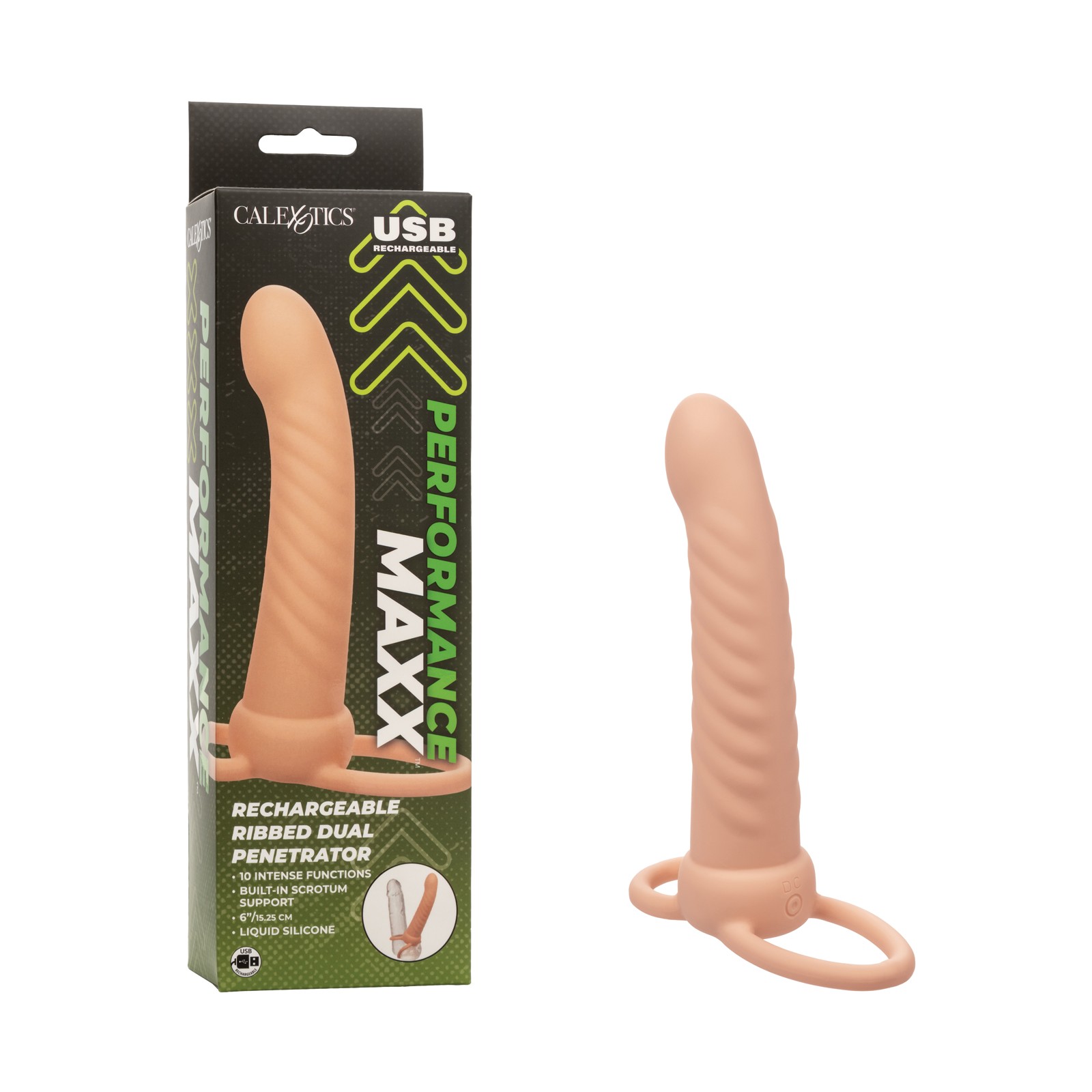 Performance Maxx Rechargeable Dual Penetrator Ivory