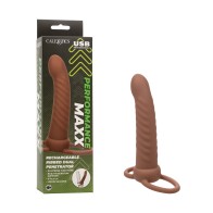 Performance Maxx Doble Penetrador - Marrón - Placer Recargable