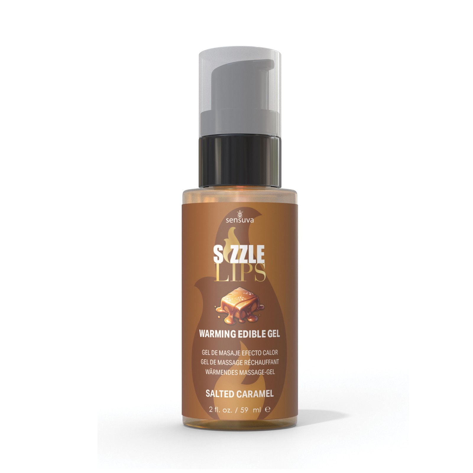 Sizzle Lips Warming Gel 2 oz Salted Caramel