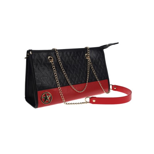 Shots Ouch! Milan Collection Bondage Kit with Bag Black/Red