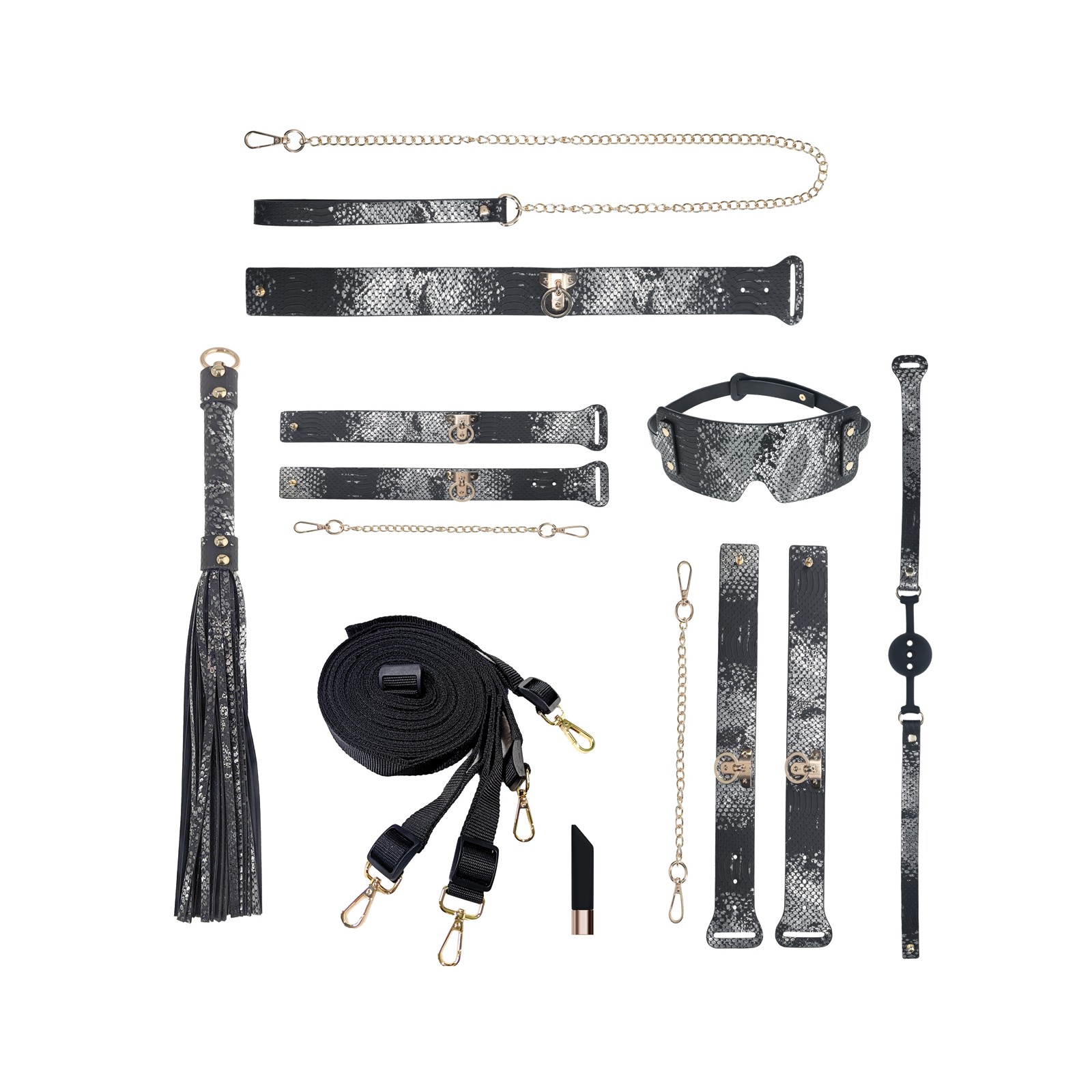 Shots Ouch! Florence Collection Bondage Kit with Bag Black