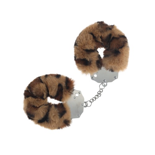 Shots Ouch Heavy-duty Leopard Fluffy Handcuffs