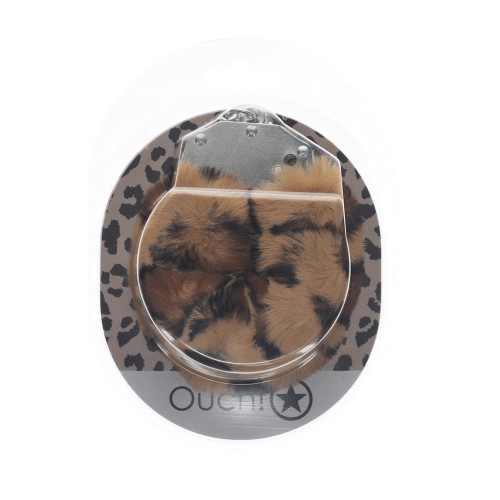 Shots Ouch Heavy-duty Leopard Fluffy Handcuffs