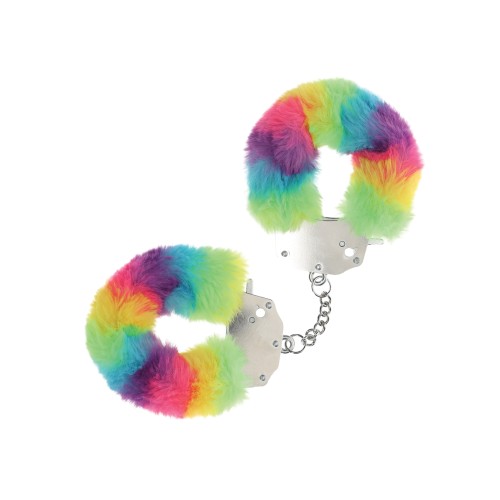 Shots Ouch! Rainbow Fluffy Handcuffs