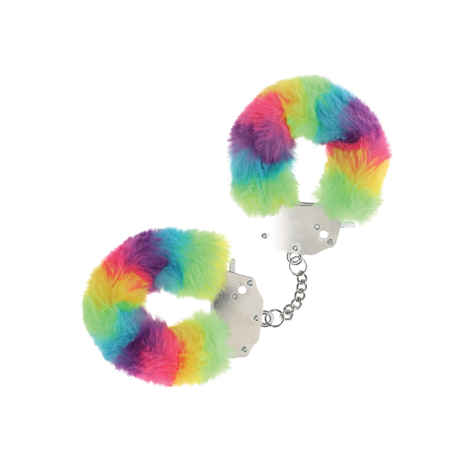 Shots Ouch! Rainbow Fluffy Handcuffs