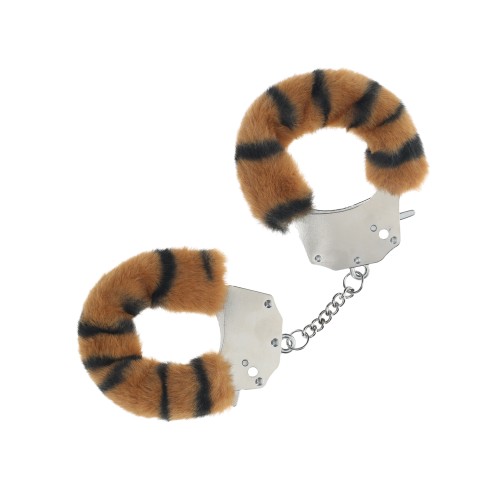 Shots Ouch Heavy-duty Fluffy Handcuffs Tiger