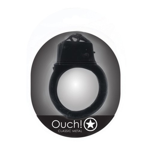 Shots Ouch Classic Metal Handcuffs Black