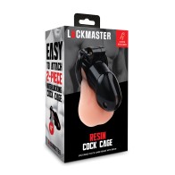 Cárcel de Pene de Resina Lockmaster 4 Pulgadas Negro