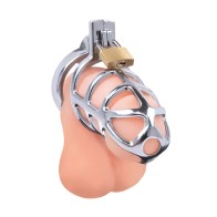 Lockmaster Stainless Steel Prisoner Cock Cage for Ultimate Control