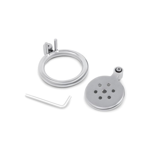 Cárcel de Castidad de Acero Inoxidable Lockmaster Plata