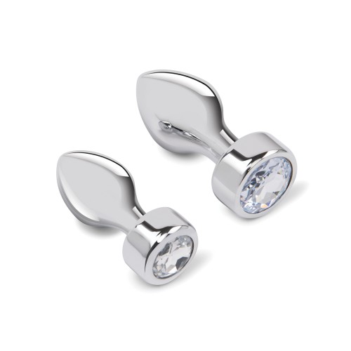 Gemsations Set de 2 Piezas Plug Anal Tapered Bling Bling