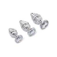 Gemsations Bling Bling Metal Butt Plug Set