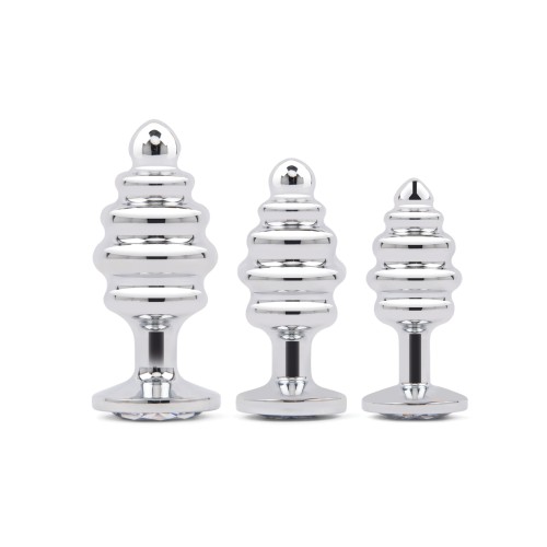 Gemsations Bling Bling Metal Butt Plug Set