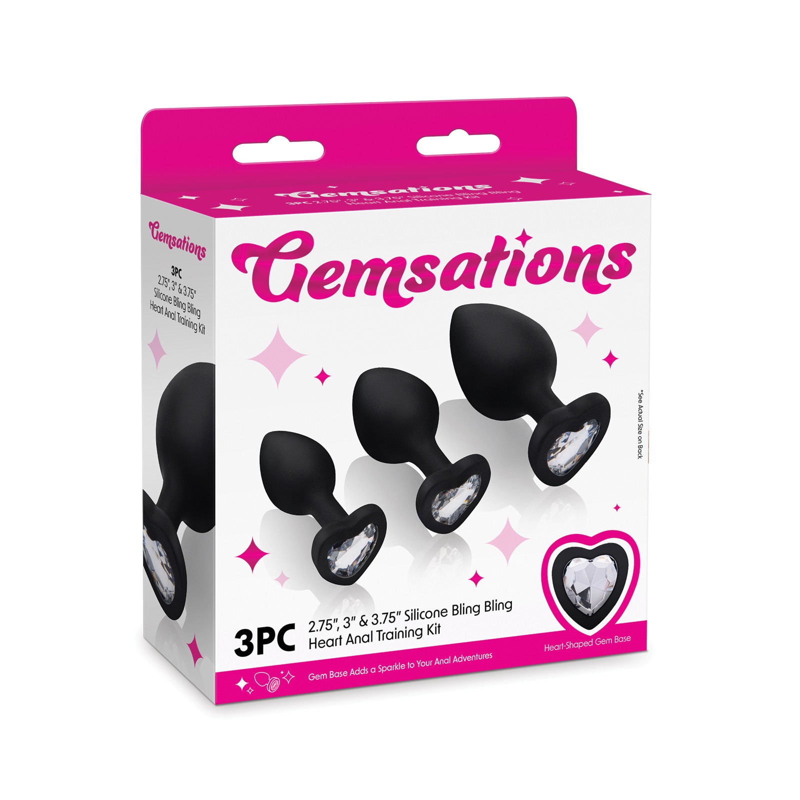 Gemsations Heart Butt Plug Training Set