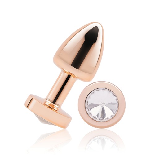 Gemsations 2" Beginners Bling Bling Metal Butt Plug - Rose Gold