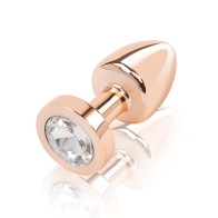 Gemsations 2" Beginners Bling Bling Metal Butt Plug - Rose Gold