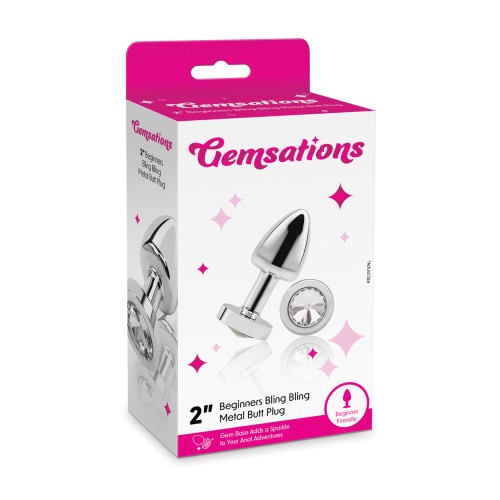 Gemsations Bling Bling Metal Butt Plug