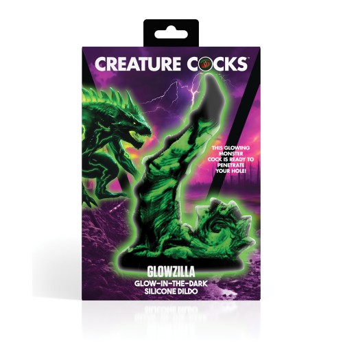 Creature Cocks Glowzilla Silicone Dildo - Glow in the Dark