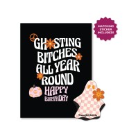 Halloween Ghosting Birthday Card